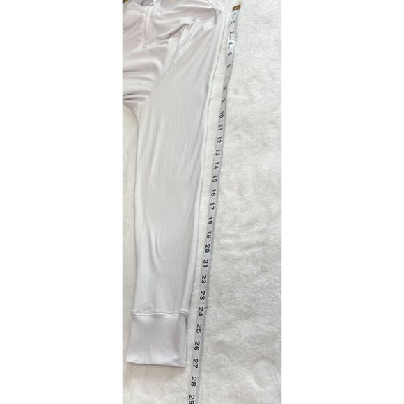 Womens White Long Sleeve Casual Quarter Zip Pullover Minimalist Top Size L - Picture 10 of 11